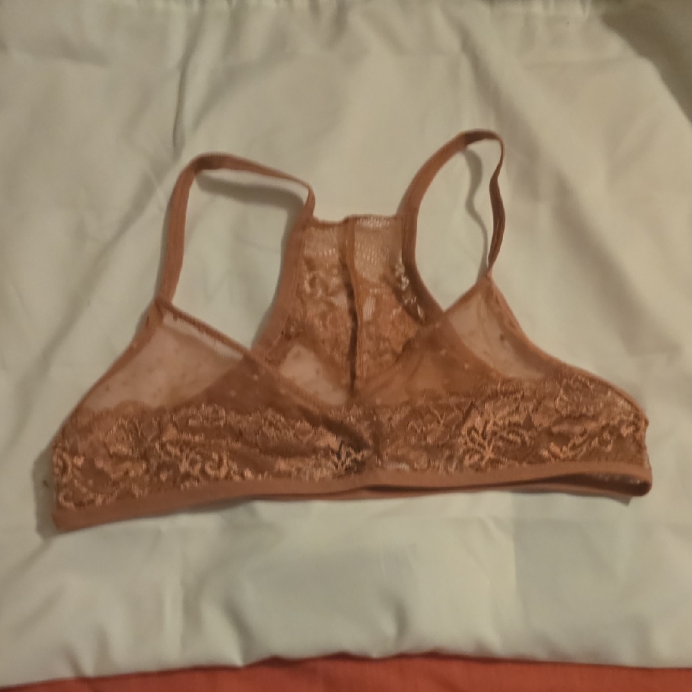 Frederick's of Hollywood Lace Bralette in Brown